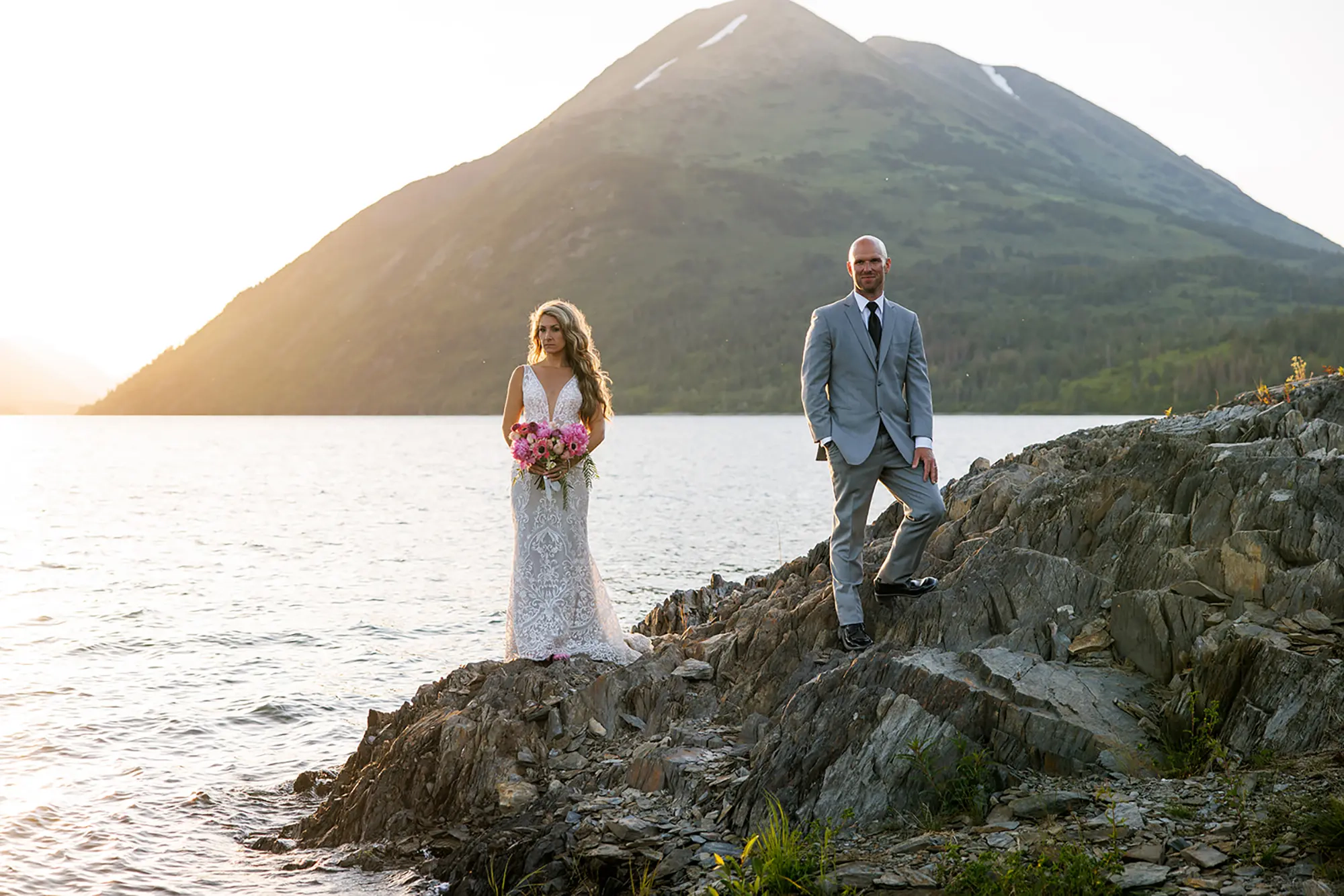 Alaska wedding couple 1