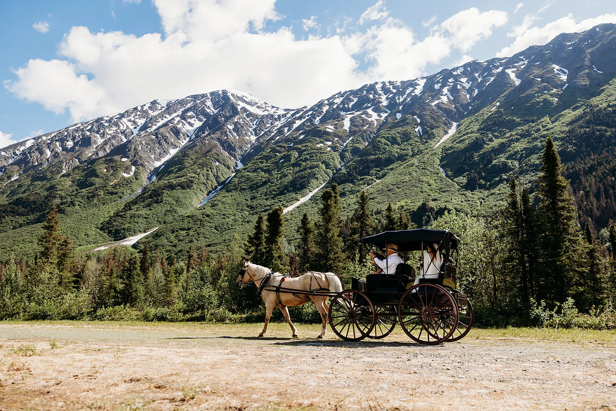 Alaska wedding couple celebration 6